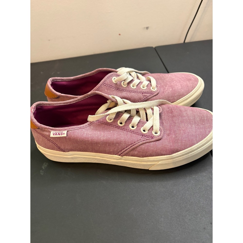 Vans Authentic Lo Pro Purple Canvas Low Top Sneakers Womens 8.5 TB4R‎
